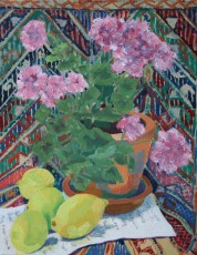 Lemons, Flowers and Lyrics 2, 2018, 50 x 40 cms, Oil on canvas