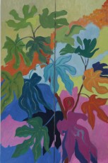 I don’t give a fig 6 - Diptych, 2020, 91.4 x61 cms overall, oil on canvas