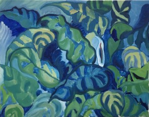 Peace Lily 1, 2019, 36 x 46 cms, oil on canvas