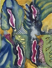 Peace Lily watercolour no. 29, 2021, 31 x 23 cms, watercolour and ink on watercolour paper