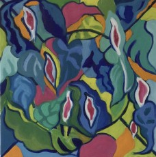 Peace Lily 9, 2021, 97 x 81 cms, oil on canvas