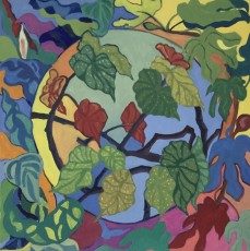 Peace, Figs and Angels no.4, 2020, 76 x 76 cms, oil on canvas