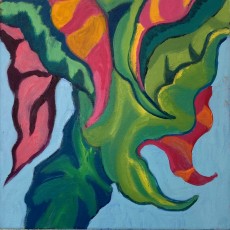 Angel Wings no. 2, 2024, 31 x 31 cms, oil on canvas